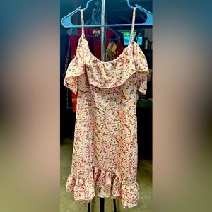Off shoulder floral dress